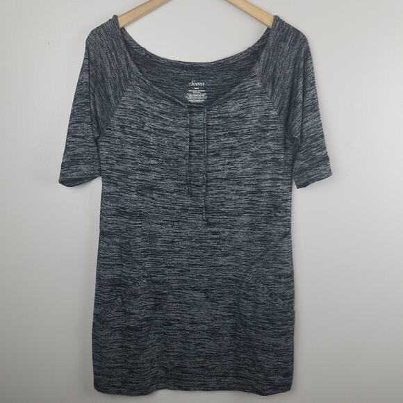 Soma Womens Marled Knit Drawstring Neckline Tunic Size Small - Picture 7 of 7